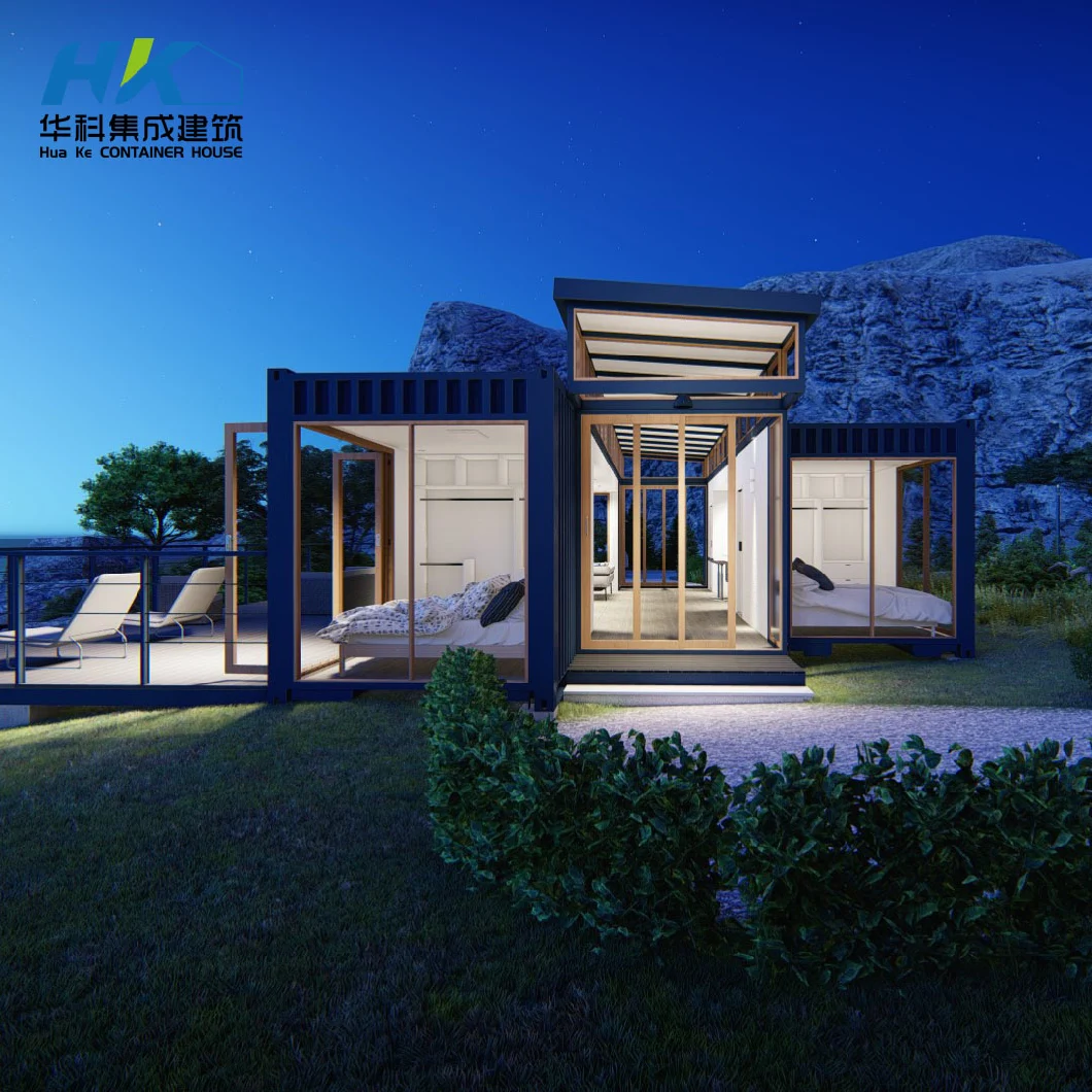 Luxury Prefab Modulare Prefabricated Container House for Holiday.