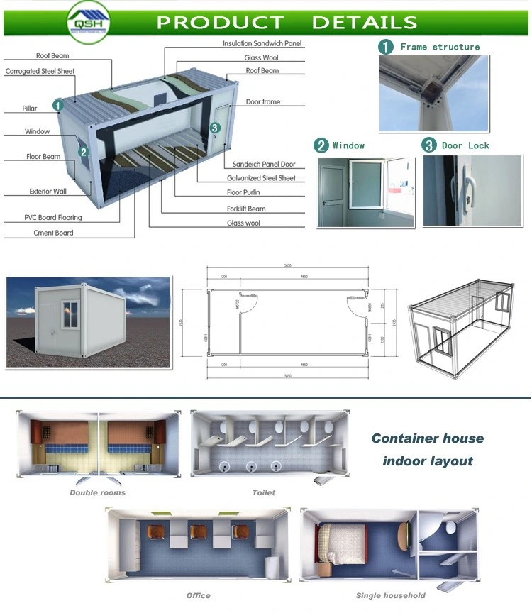 China Factory 40FT/20FT Australia/America/Canada/Europe Steel Modular/Portable/Mobile/Prefabricated/Prefab Container Restaurant for House/Home