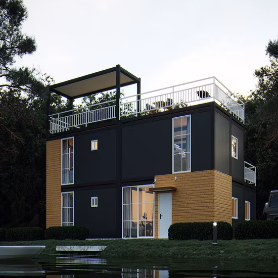 Maison préfabriquée en acier moderne populaire pour la maison préfabriquée de vacances résidentielles